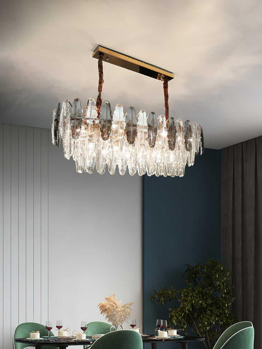 Leaf Crystal Chandelier
