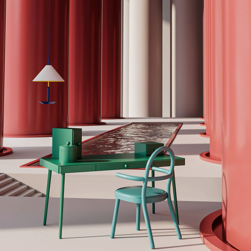 معكرون الحديد المطاوع قلادة مصباح