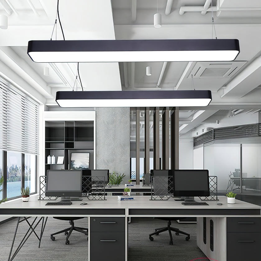 Modern LED Rectangular Office Pendant Light
