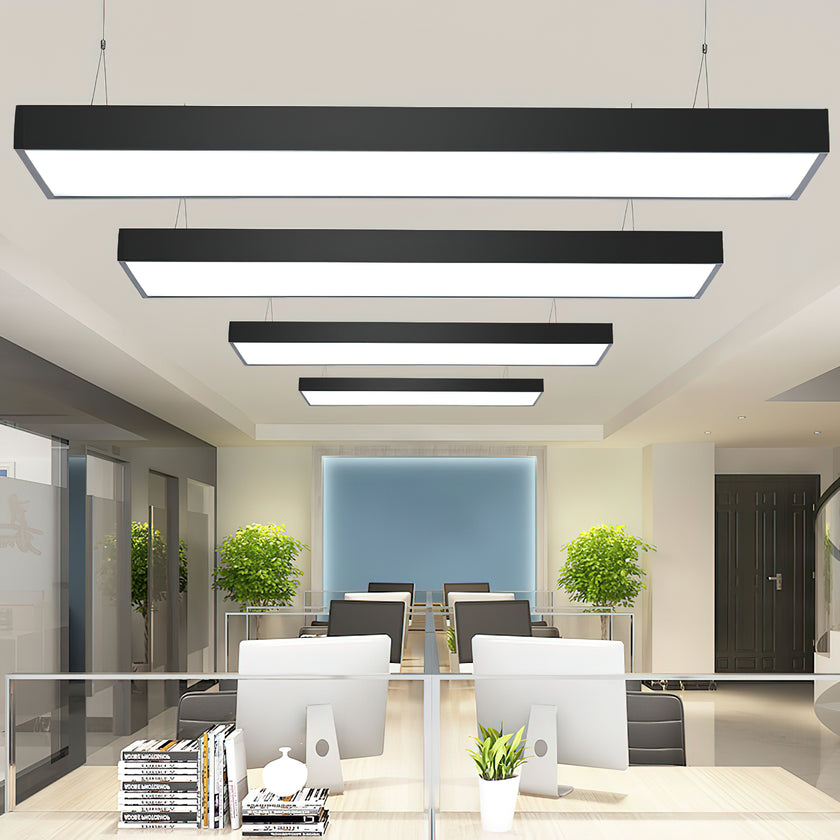 Modern LED Rectangular Office Pendant Light