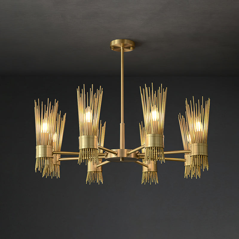 Modern Wagon Wheel Chandelier