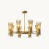 Modern Wagon Wheel Chandelier