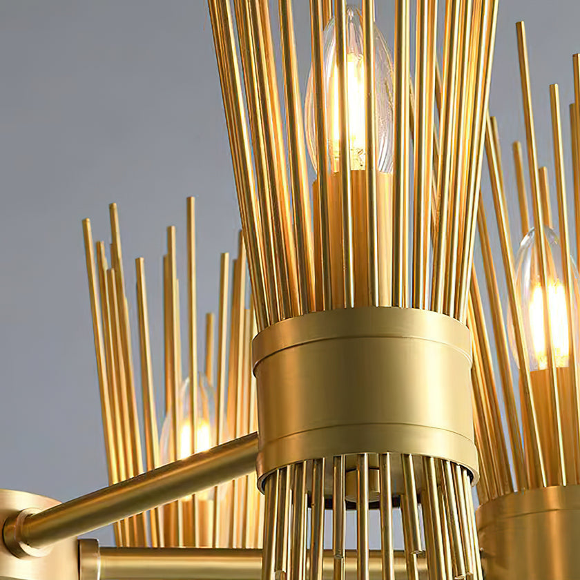 Modern Wagon Wheel Chandelier