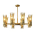 Modern Wagon Wheel Chandelier