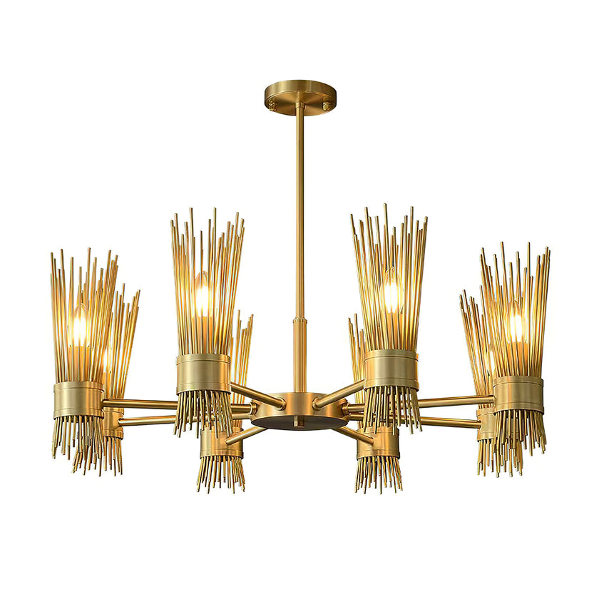 Modern Wagon Wheel Chandelier