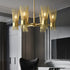 Modern Wagon Wheel Chandelier