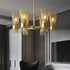 Modern Wagon Wheel Chandelier