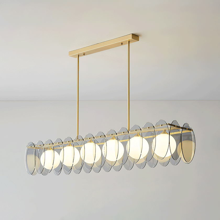 Molekularer Glaskugel-Kronleuchter