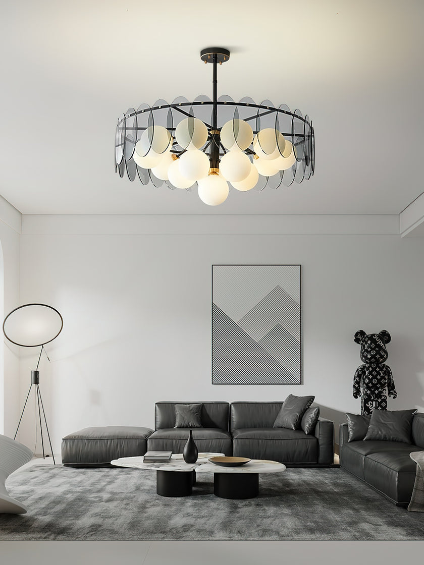 Molekularer Glaskugel-Kronleuchter