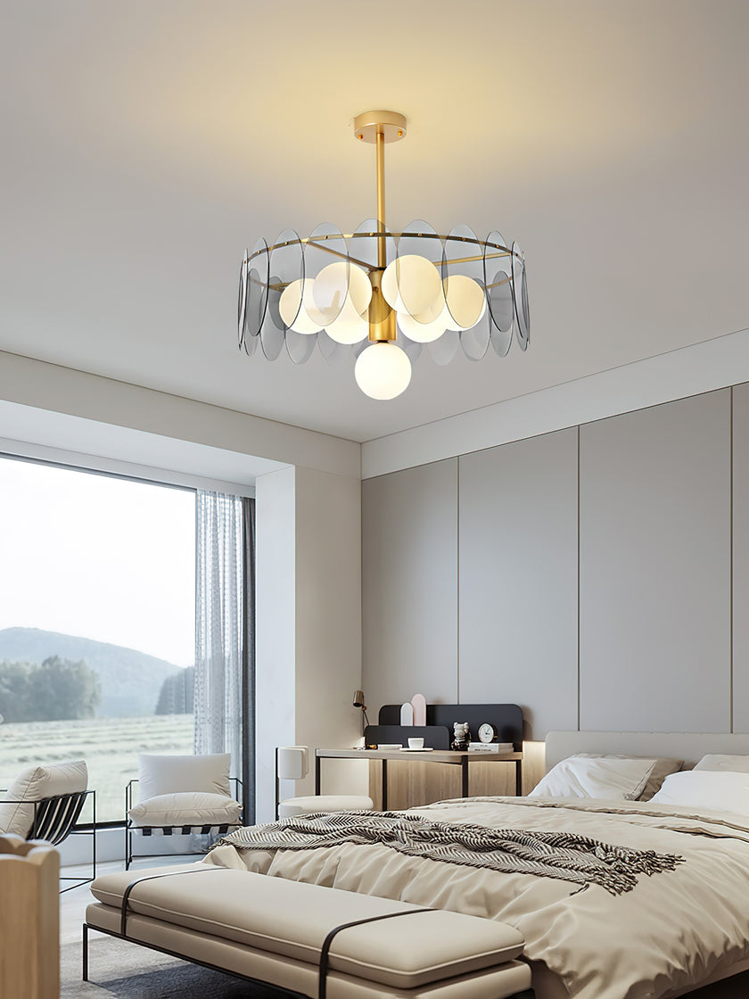 Molekularer Glaskugel-Kronleuchter