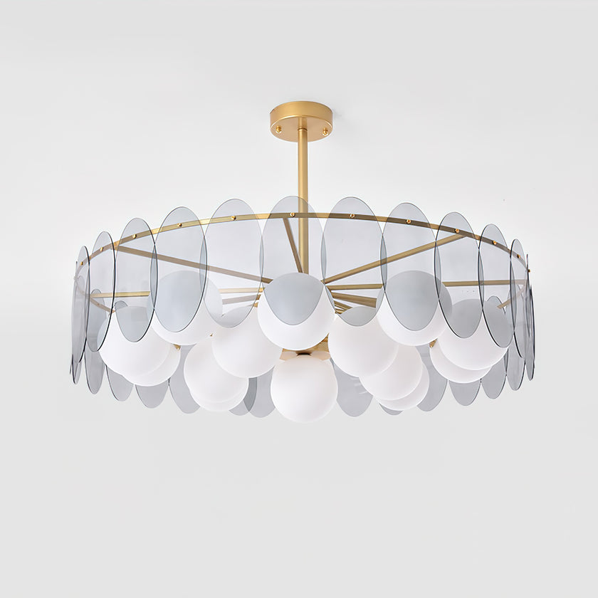 Molekularer Glaskugel-Kronleuchter