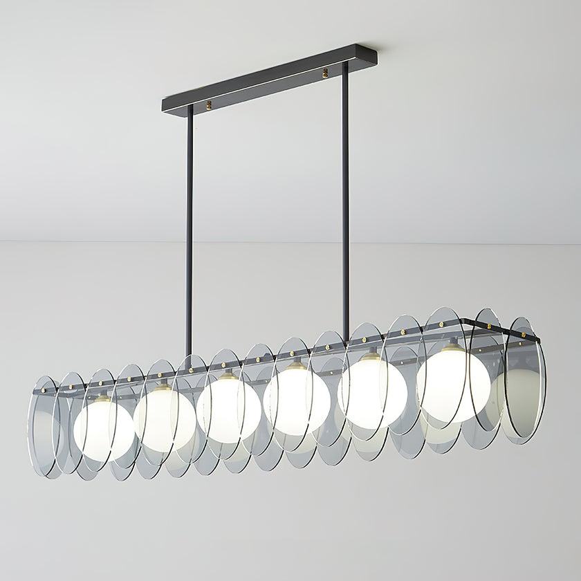 Molekularer Glaskugel-Kronleuchter