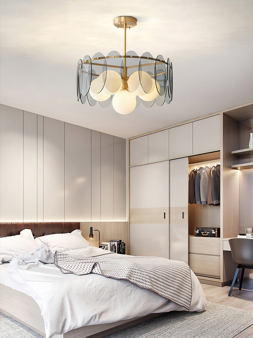 Molekularer Glaskugel-Kronleuchter