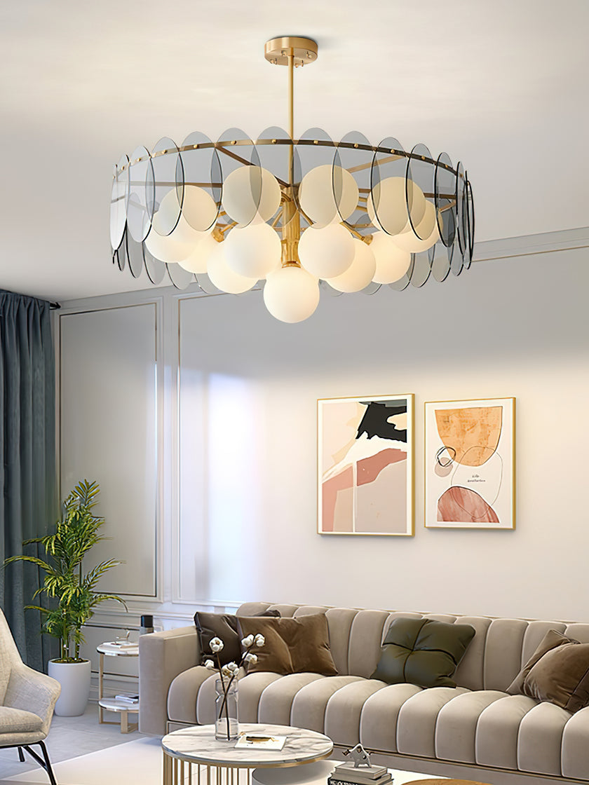 Molekularer Glaskugel-Kronleuchter