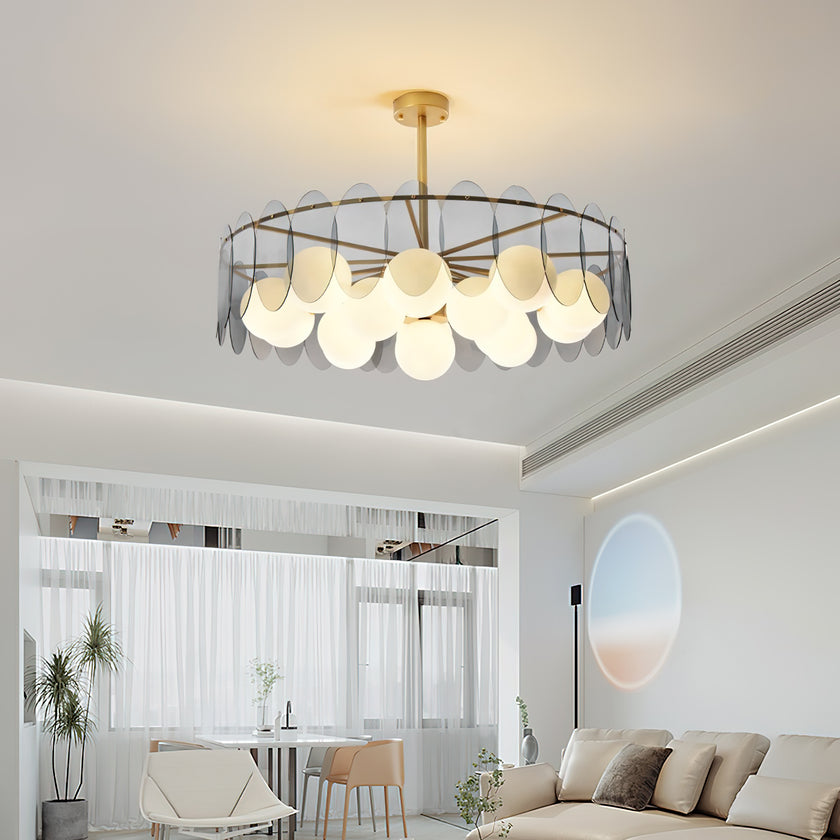 Molekularer Glaskugel-Kronleuchter