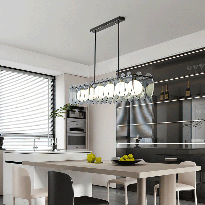 Molekularer Glaskugel-Kronleuchter