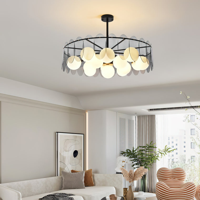 Molekularer Glaskugel-Kronleuchter