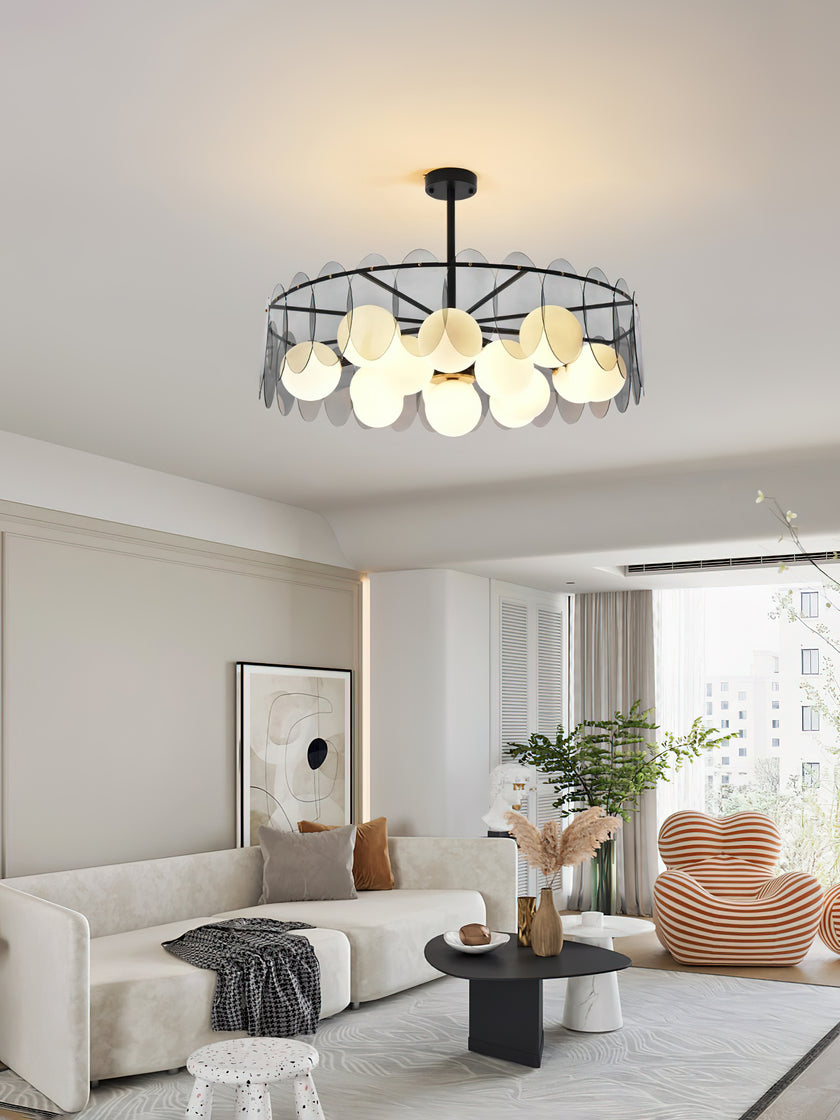 Molekularer Glaskugel-Kronleuchter