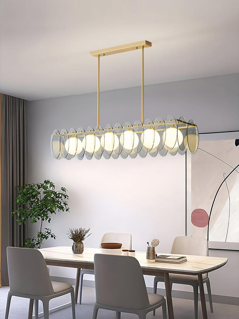 Molekularer Glaskugel-Kronleuchter