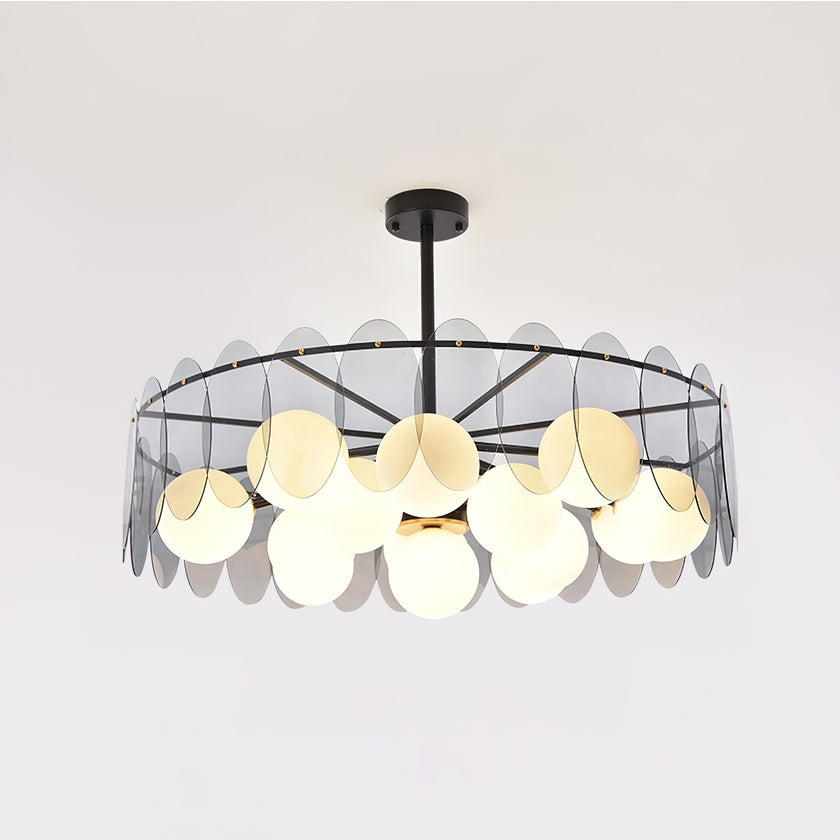 Molekularer Glaskugel-Kronleuchter