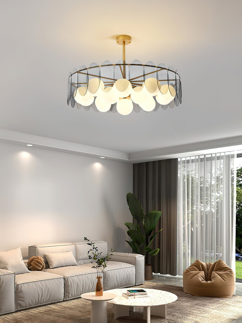 Molekularer Glaskugel-Kronleuchter