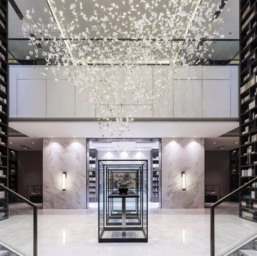 Multicolor Crystal Maple Leaf Chandelier