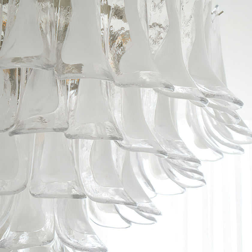 Murano Glass Leaf Ceiling Lamp