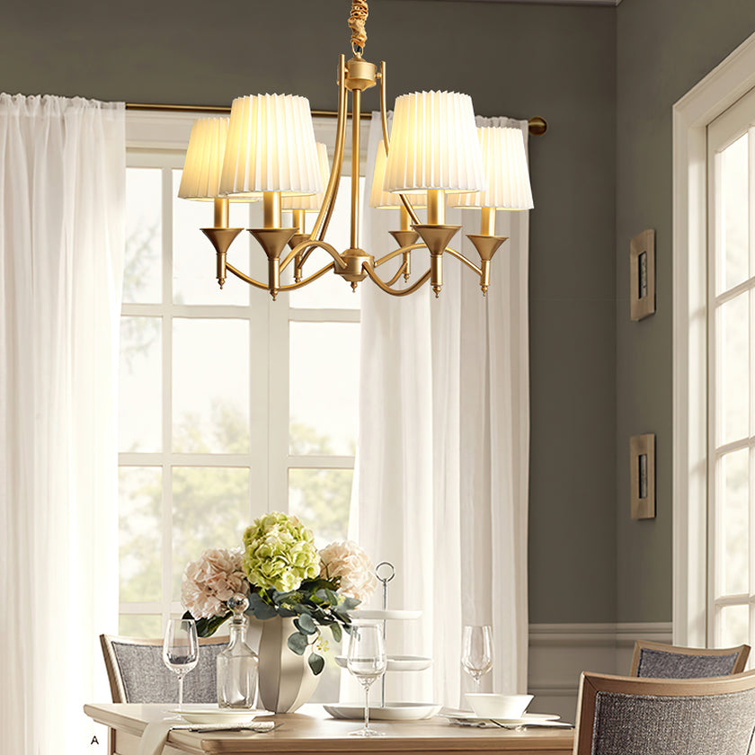 Myrna Pleated Chandelier