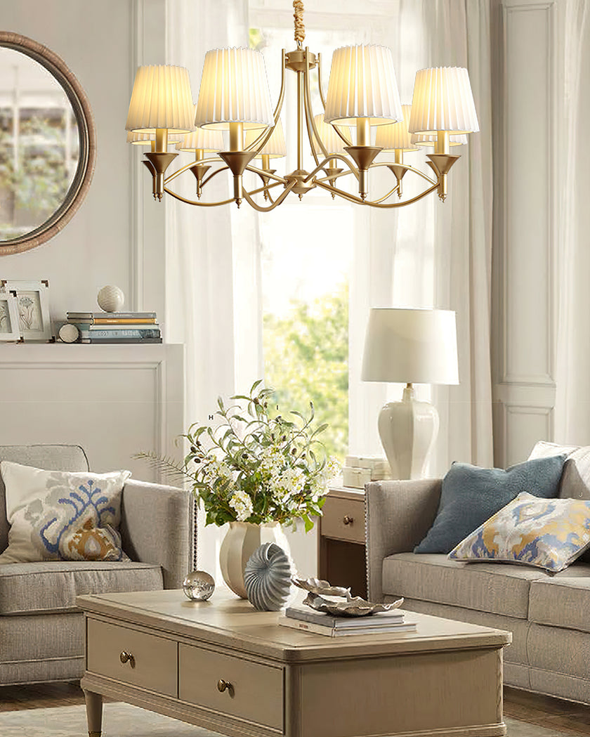 Myrna Pleated Chandelier