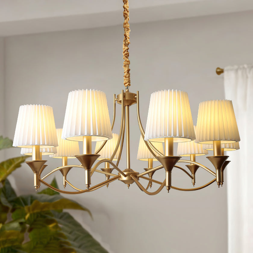 Myrna Pleated Chandelier