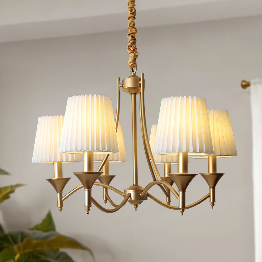 Myrna Pleated Chandelier