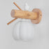 Nordic Solid Wood Bird Wall Lamp