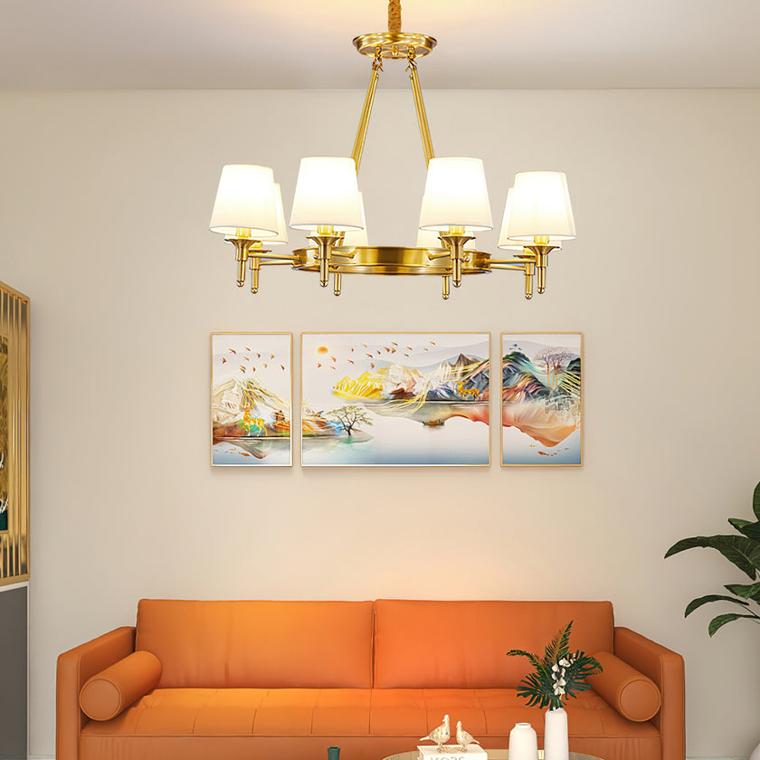 Postmodern Round Chandelier