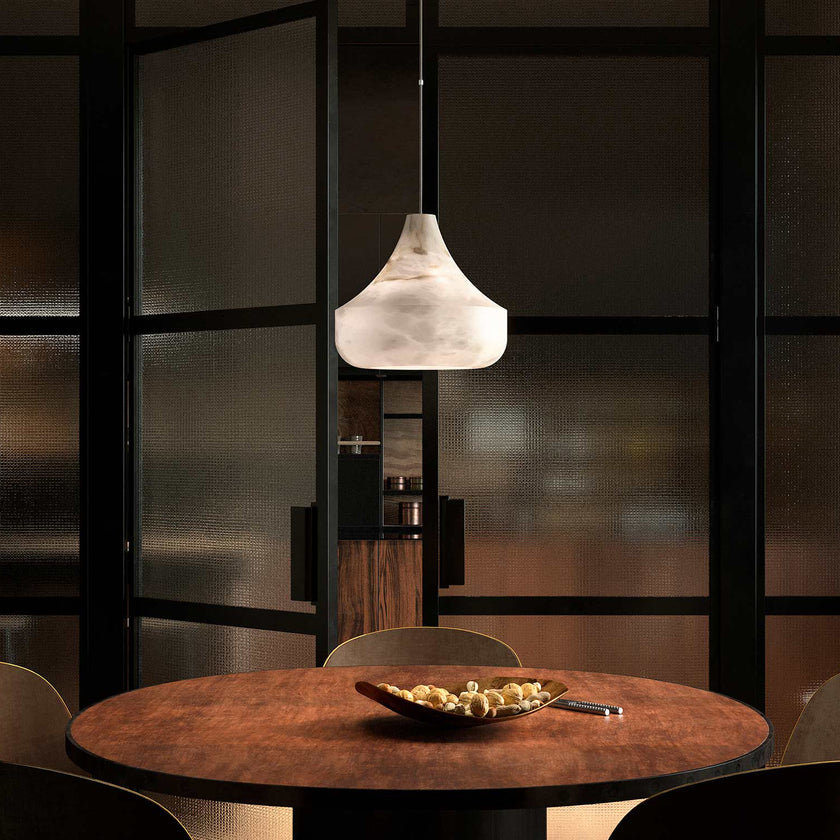 Prague Alabaster Pendant Light