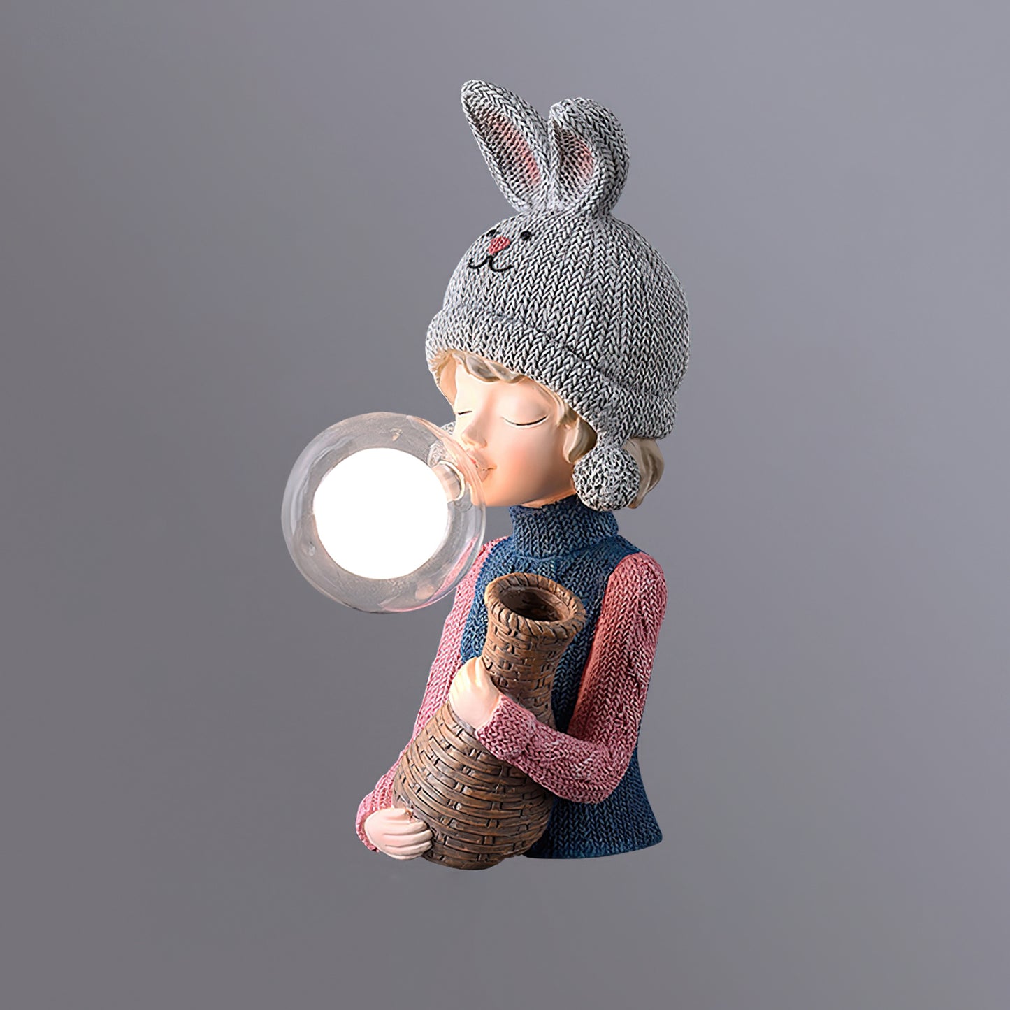 Resin Series-Rabbit Girl Table Lamp