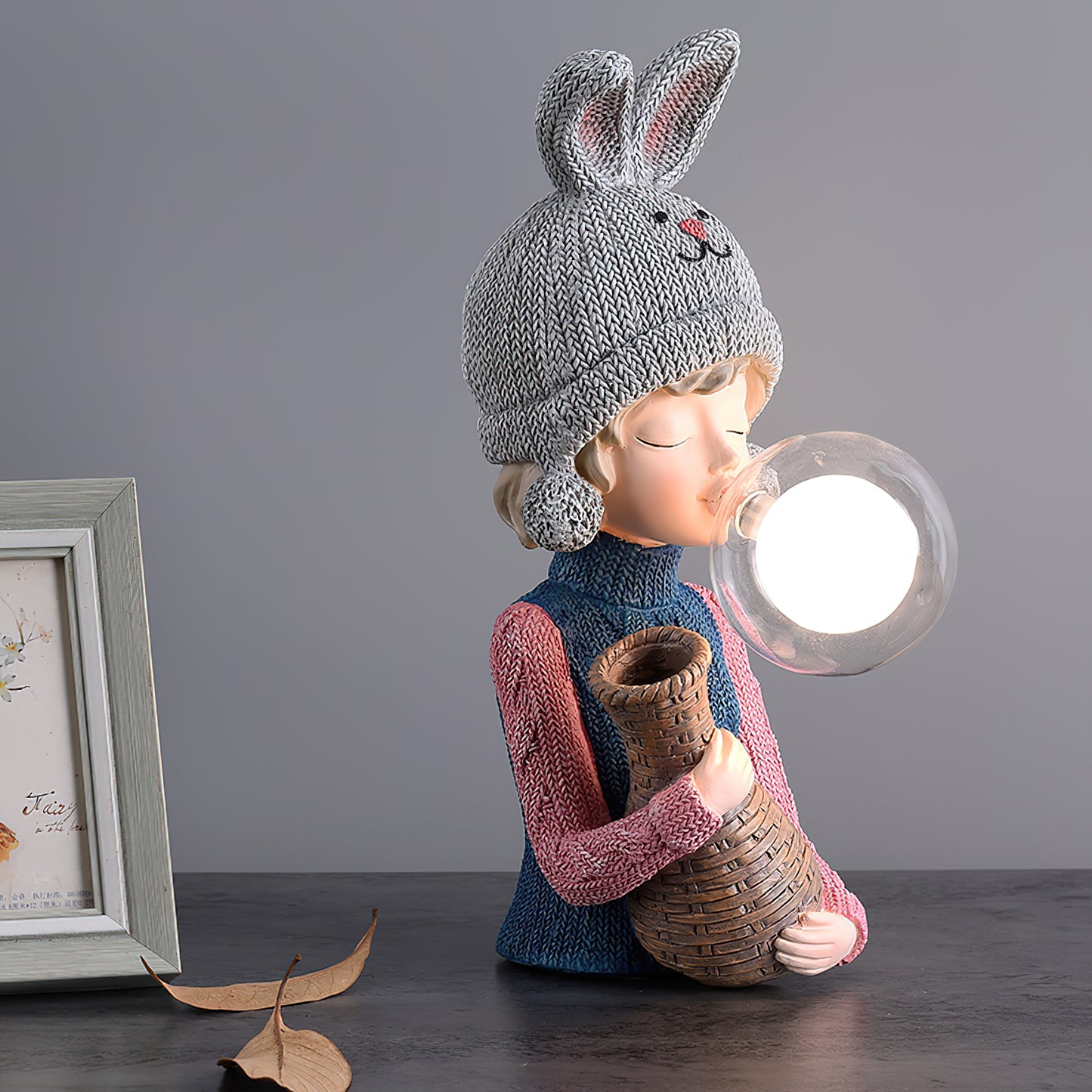 Resin Series-Rabbit Girl Table Lamp