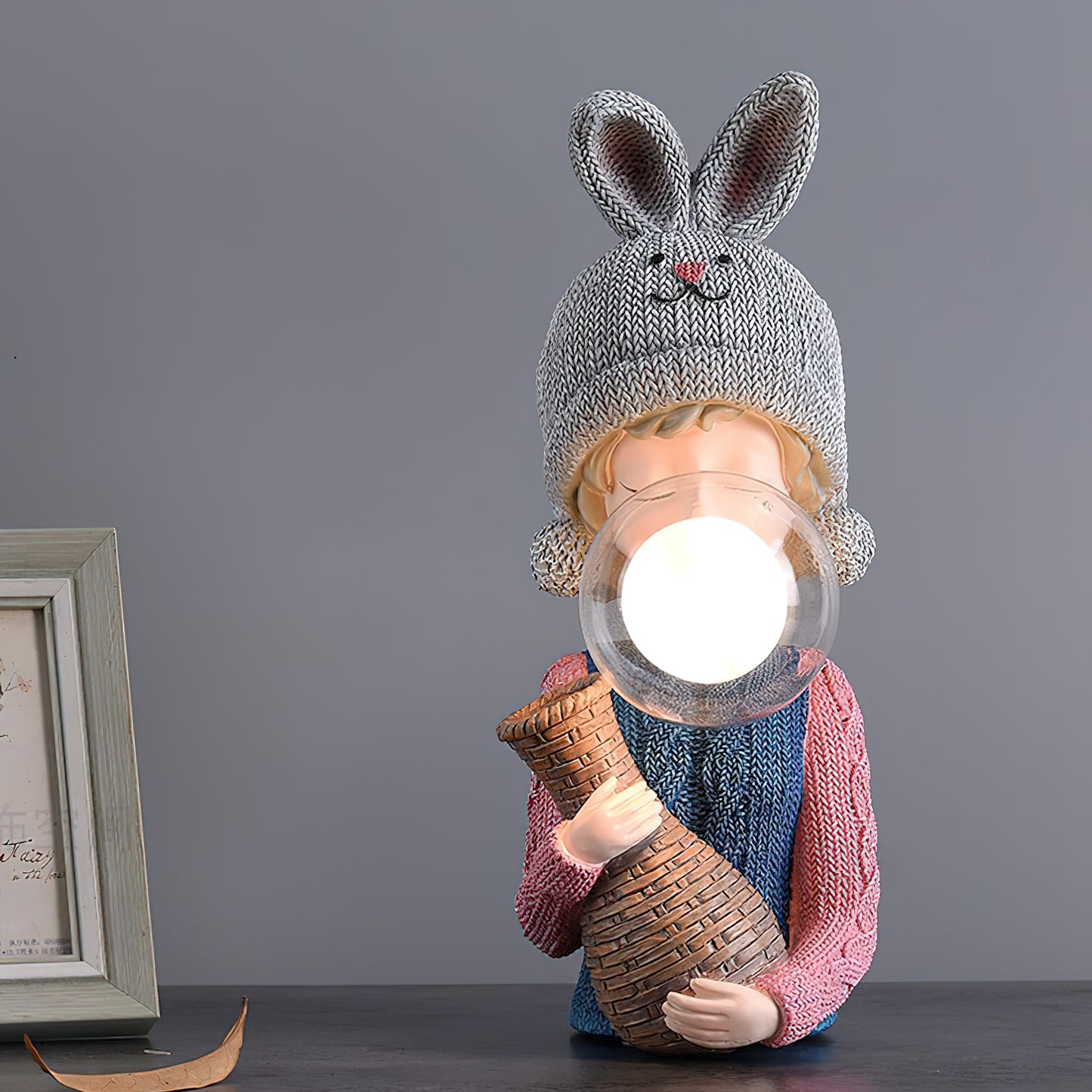 Resin Series-Rabbit Girl Table Lamp