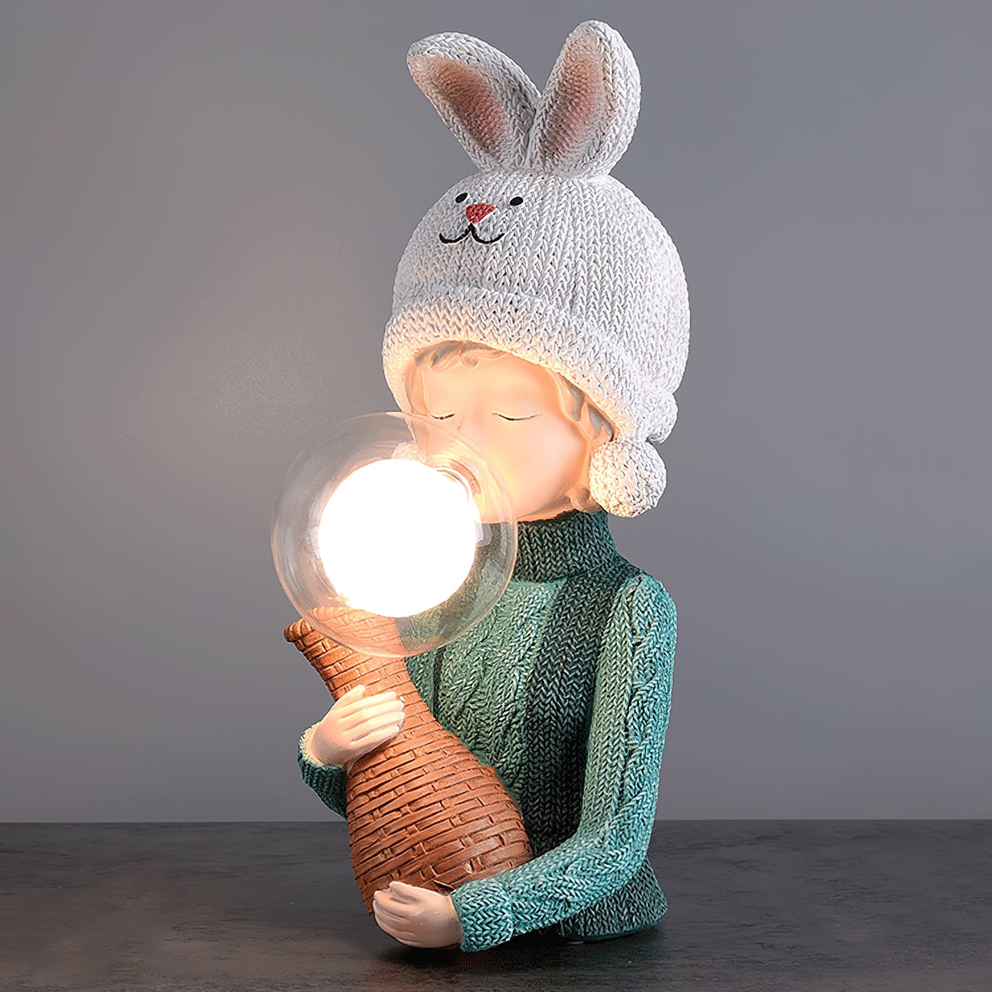 Resin Series-Rabbit Girl Table Lamp