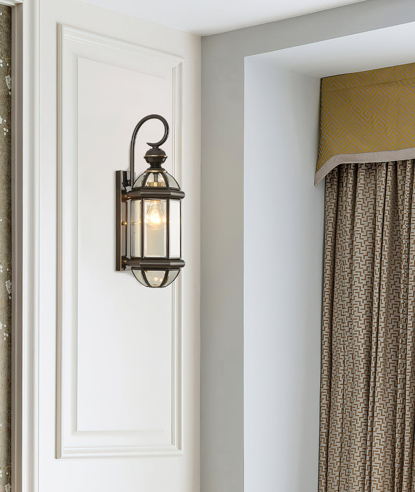 Retro Messing Außenwandlampe