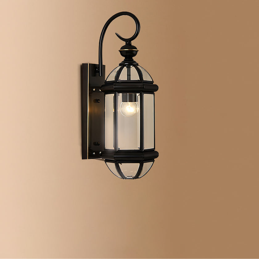 Retro Messing Außenwandlampe