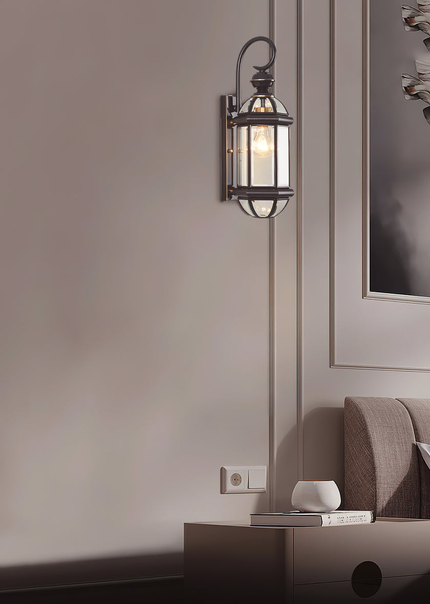 Retro Messing Außenwandlampe