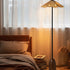 Retro Straw Hat Floor Lamp
