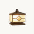 Retro Waterproof Brass Column Lamp