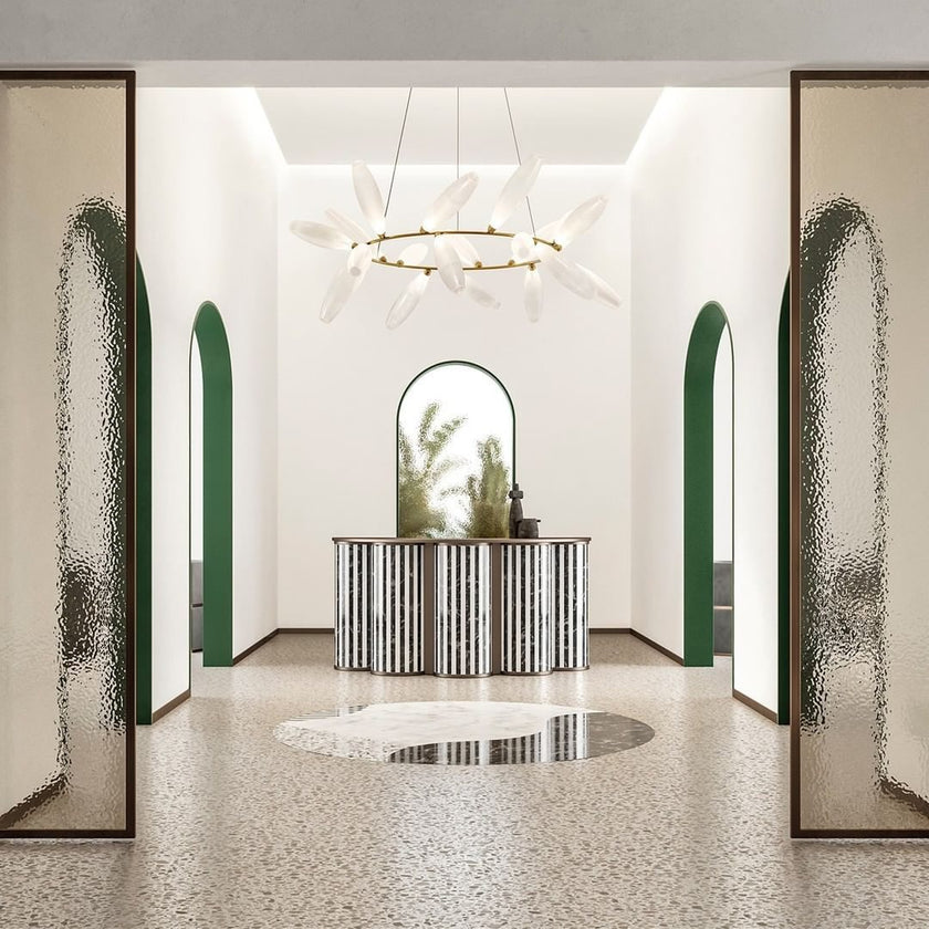 Rice Grain Glass Chandelier