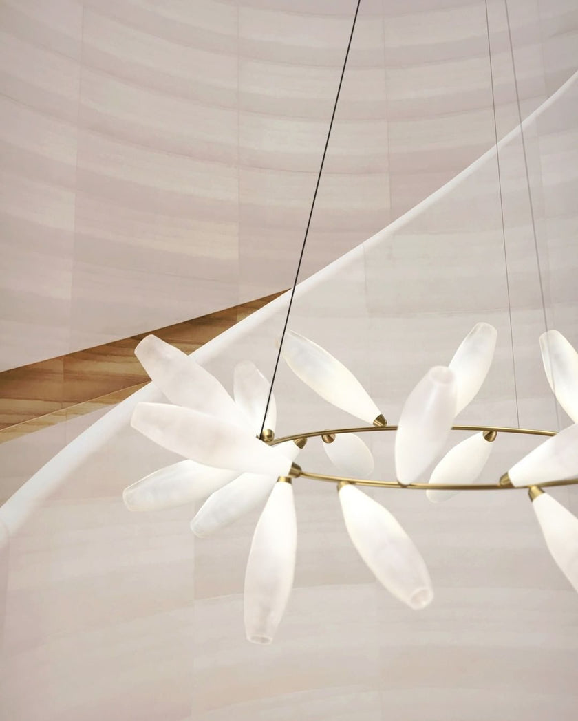Rice Grain Glass Chandelier
