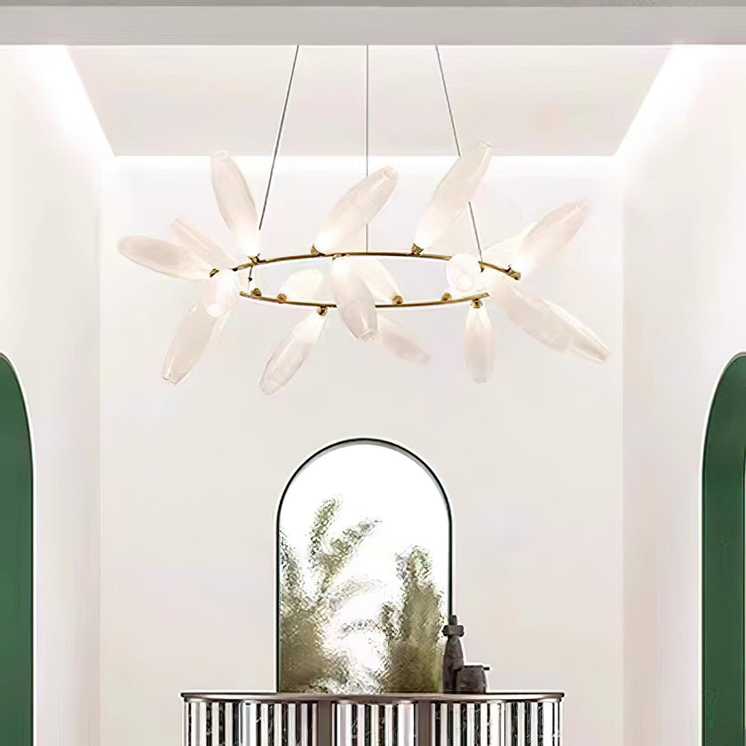 Rice Grain Glass Chandelier