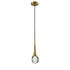 Simple Drop-Shaped Crystal Pendant Lamp