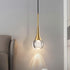 Simple Drop-Shaped Crystal Pendant Lamp