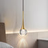 Simple Drop-Shaped Crystal Pendant Lamp