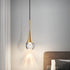 Simple Drop-Shaped Crystal Pendant Lamp